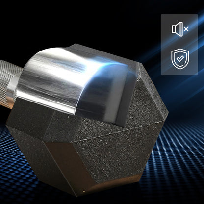 Hex Rubber Dumbbell Set – No Rolling