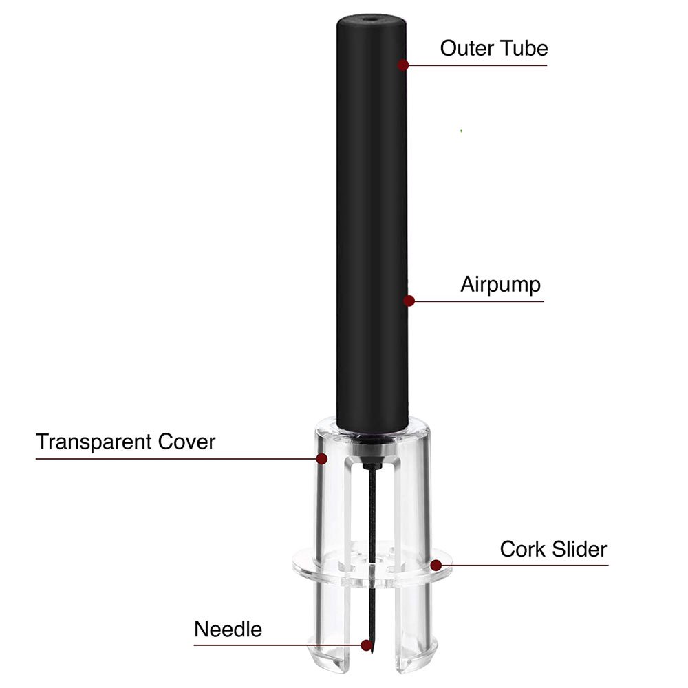 4-Piece Air Pressure Wine Opener Set