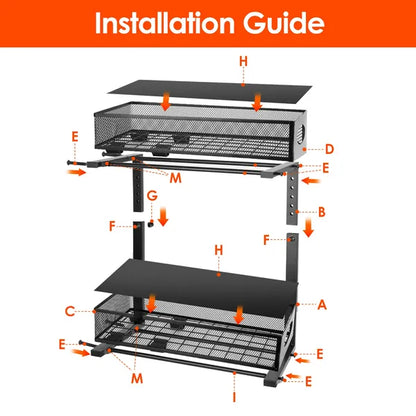 2-Piece Under-Sink Sliding Storage Organizer