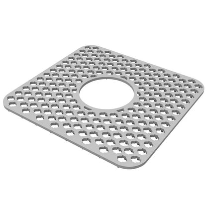 Silicone Grid Sink Mat with Drain Hole