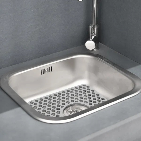 Silicone Grid Sink Mat with Drain Hole