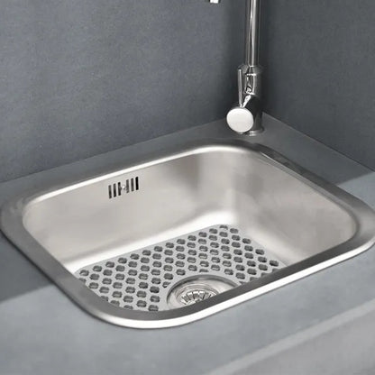 Silicone Grid Sink Mat with Drain Hole
