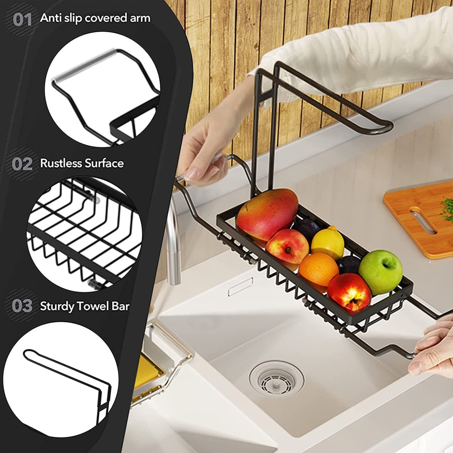 Expandable Stainless Steel Sink Caddy