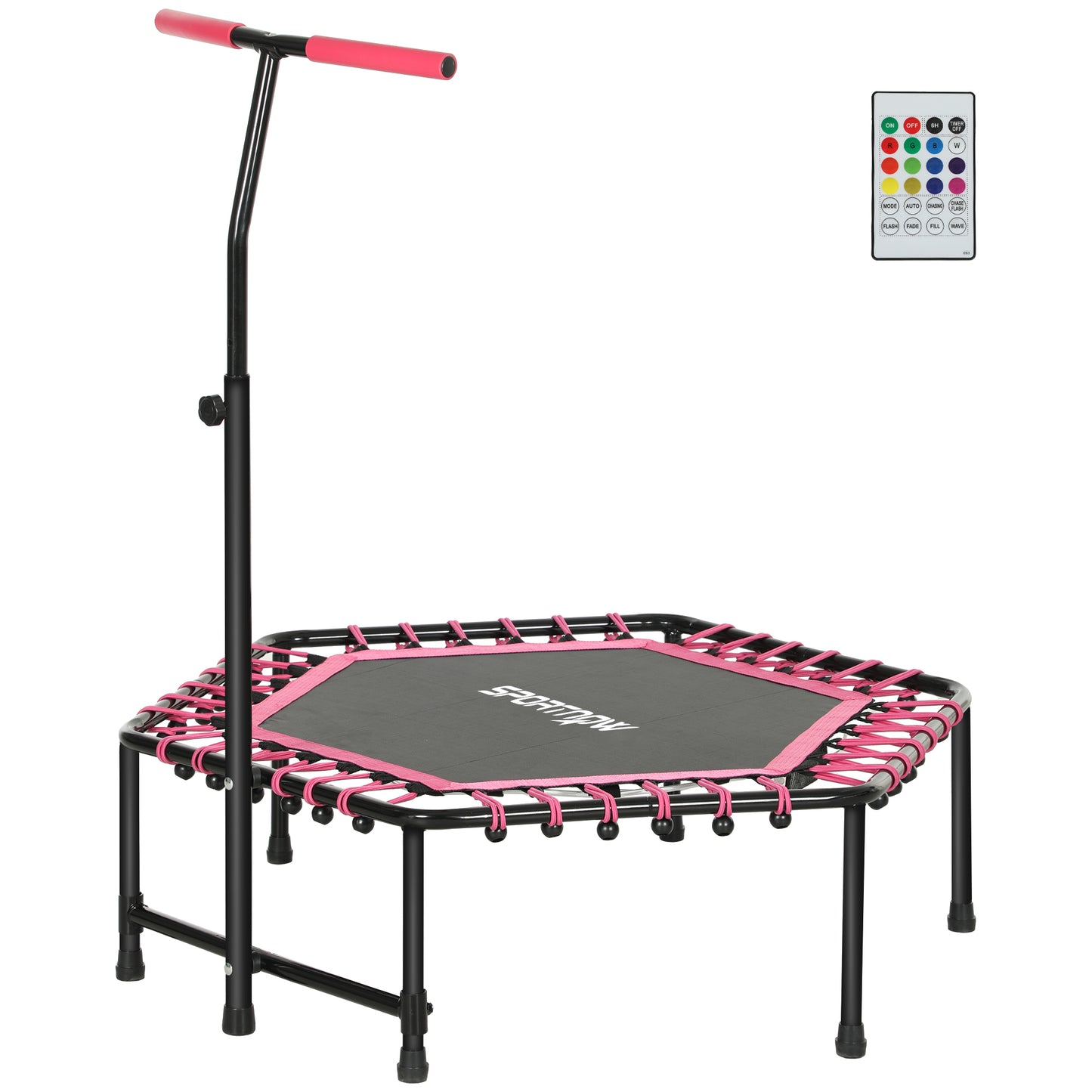 45" Rebounder Trampoline with Handle & LED