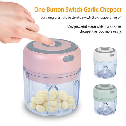 Mini Cordless Electric Garlic Chopper