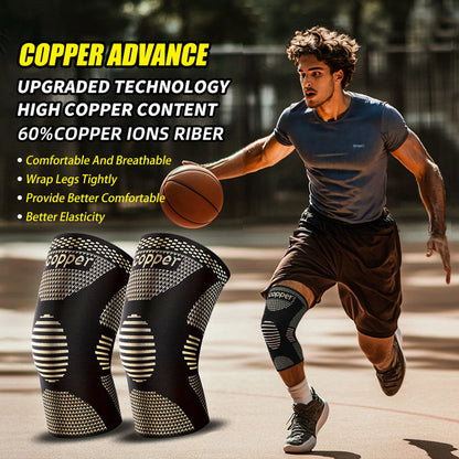 1 Pair Copper Knee Pads for Sports