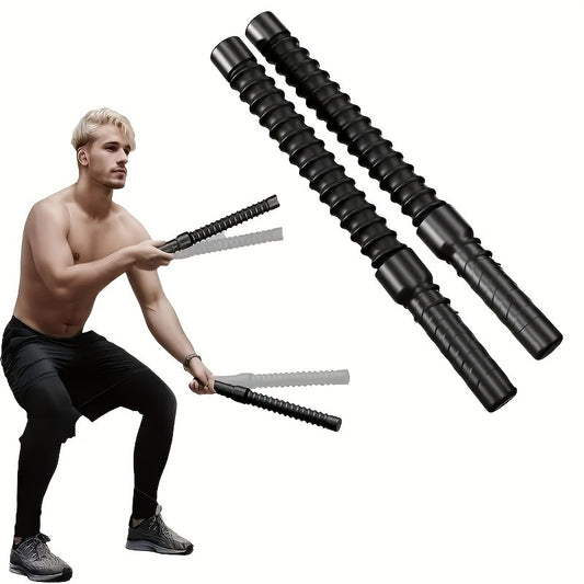 2pcs Stainless Steel Combat Training Stick