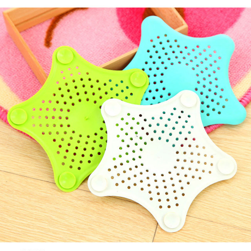 3-Pack Starfish Silicone Sink & Drain Strainers
