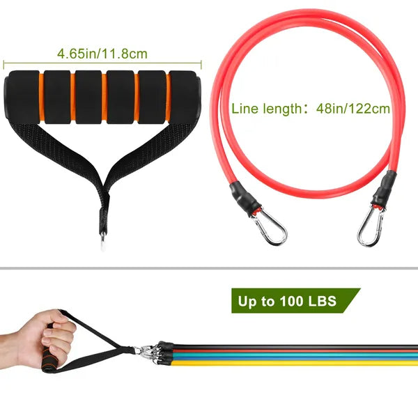 11-Piece Resistance Band Tube Set