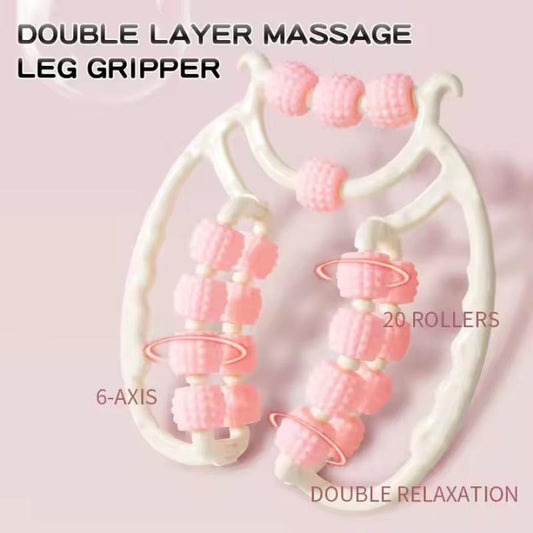 Double-Row 20-Roller Leg Massager