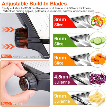 Stainless Steel Mandoline Food Slicer