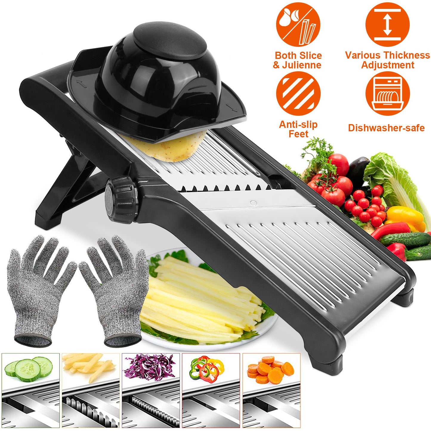 Stainless Steel Mandoline Food Slicer